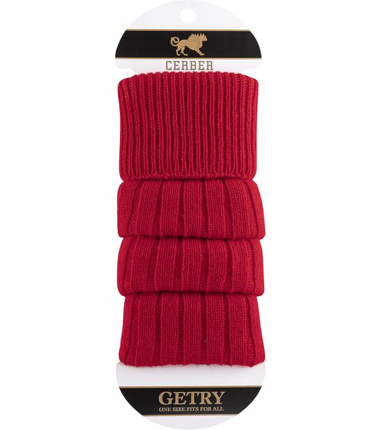 Getry wełniane - czerwony