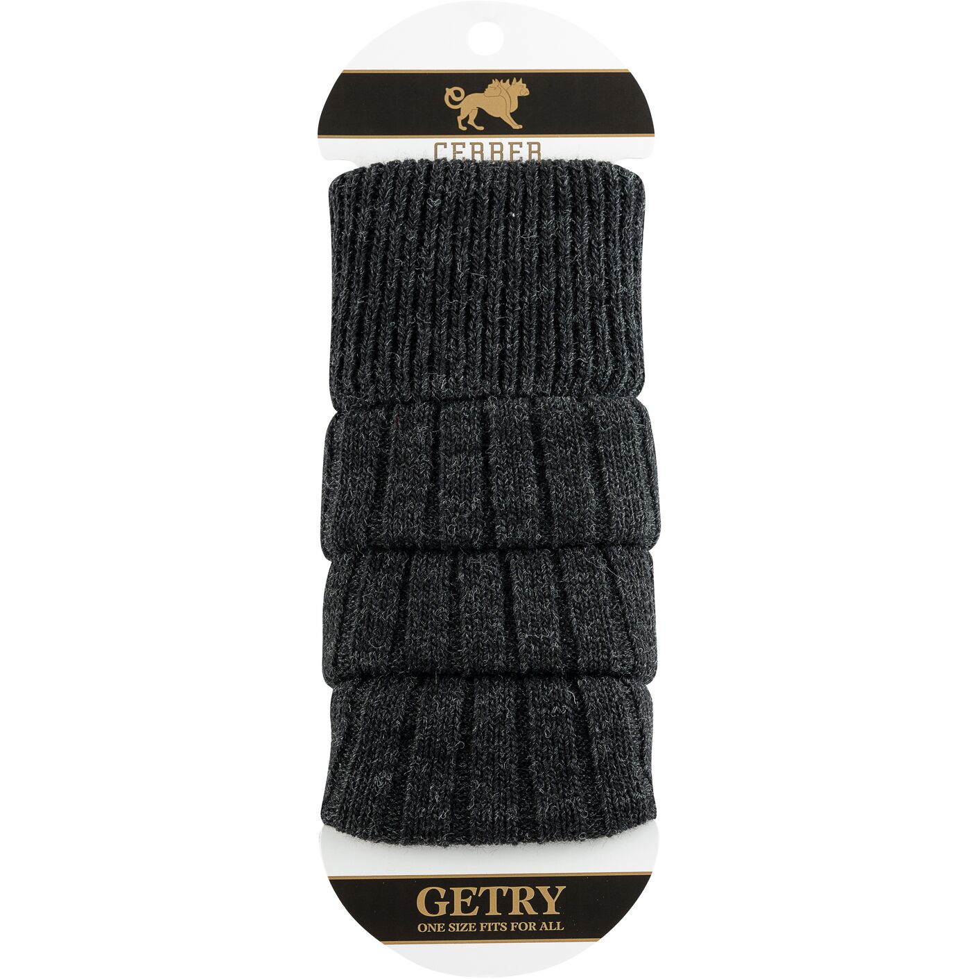 Getry wełniane - grafit