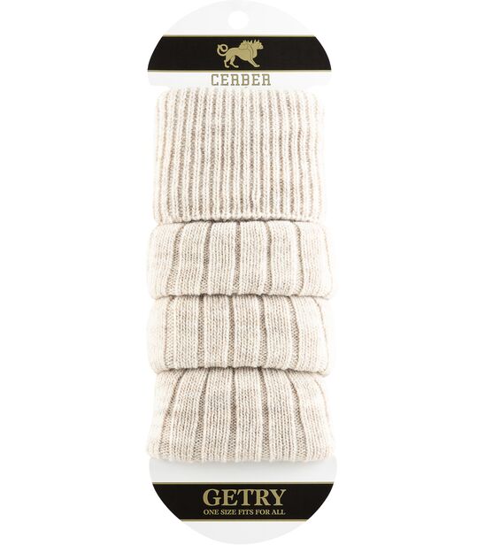 Getry wełniane - jasny beż