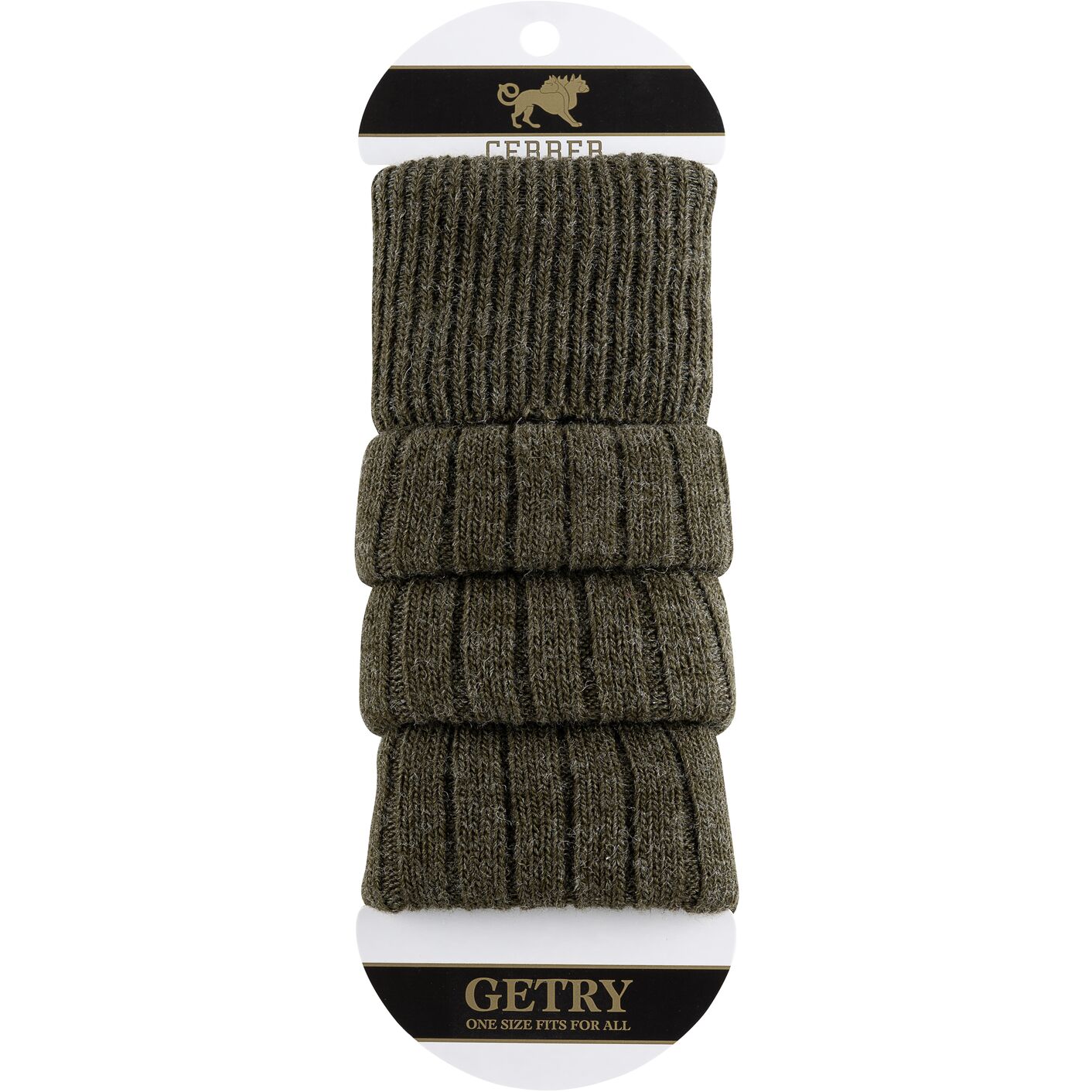 Getry wełniane - khaki