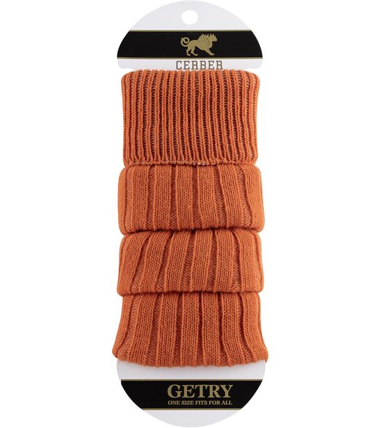 Getry wełniane - pomarańcza