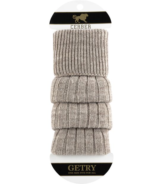 Getry wełniane - średni beż