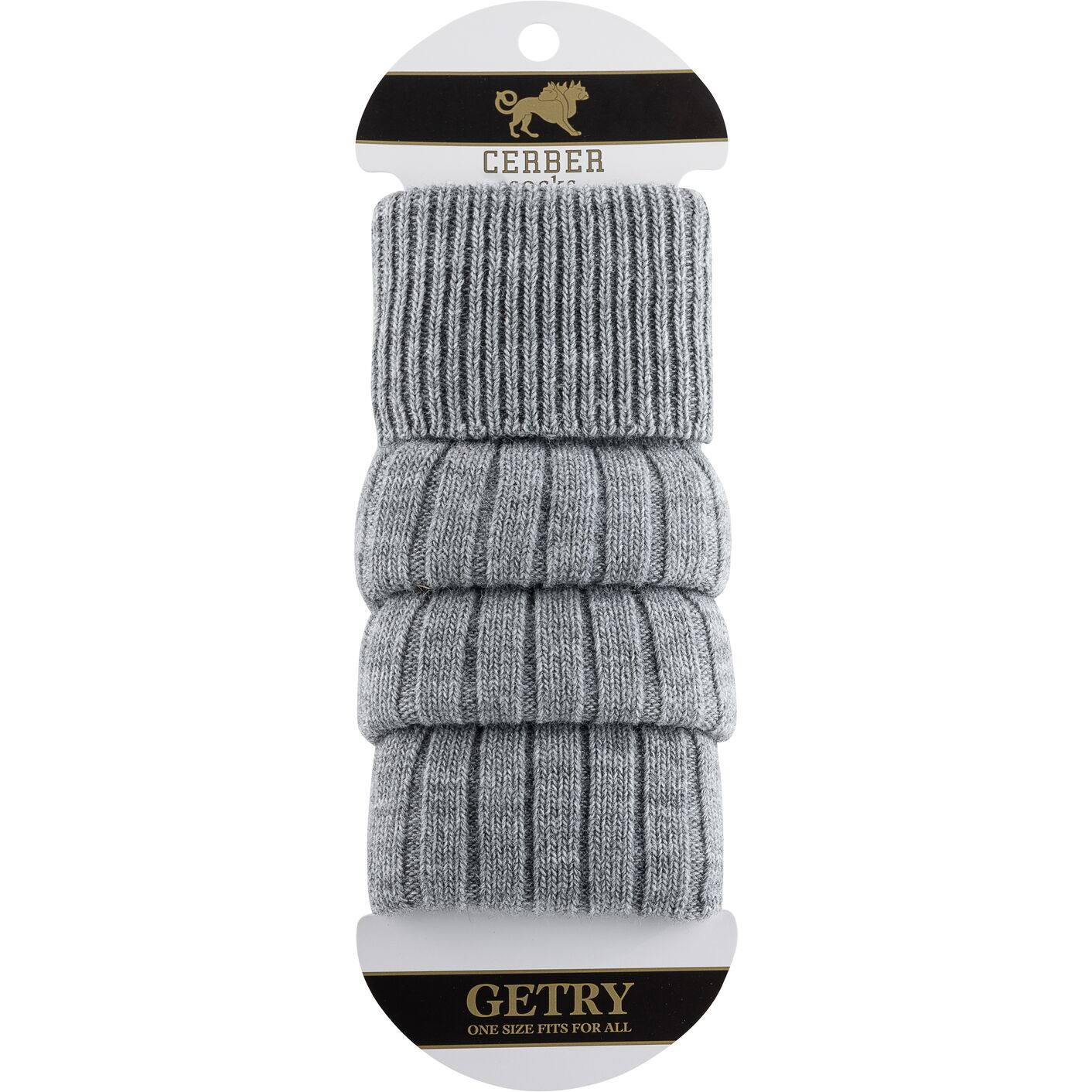 Getry wełniane - średnio szary