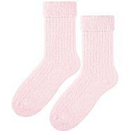 Skarpetki z buklą - jasny róż