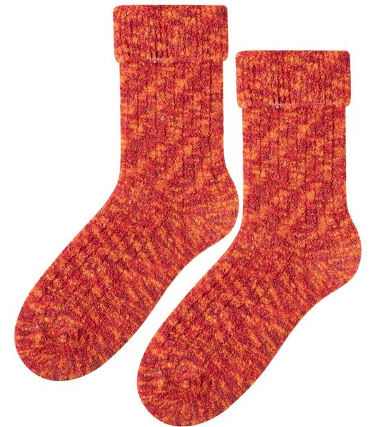 Skarpetki bukla - ognisty