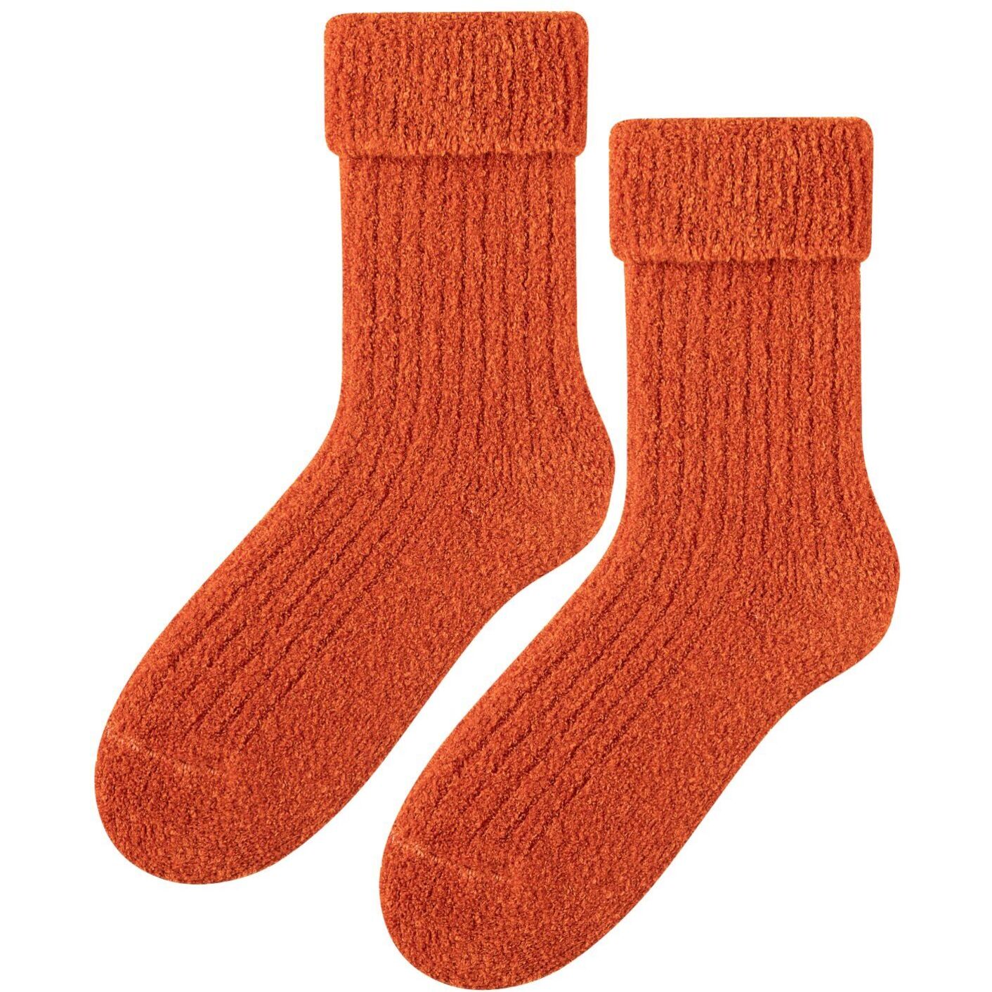 Skarpetki bukla - pomarańcz