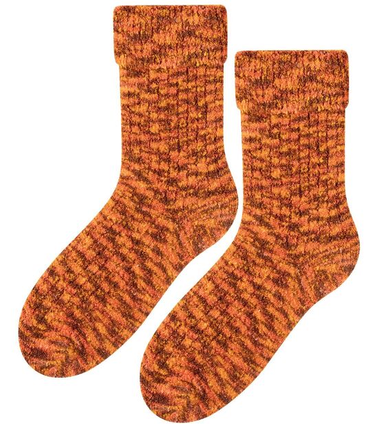 Skarpetki bukla - cynamonowe