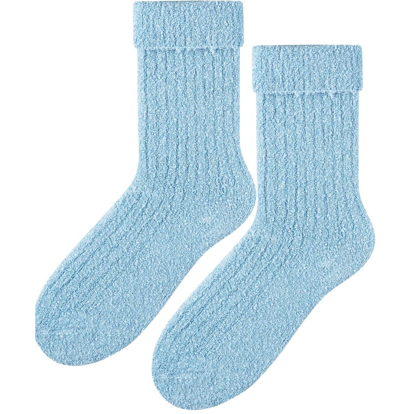 Skarpetki bukla - niebieski