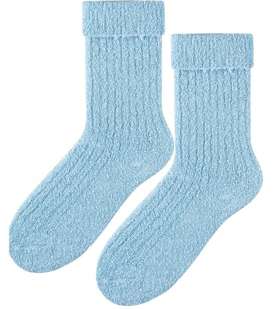 Skarpetki bukla - niebieski