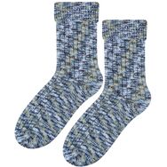 Skarpetki z buklą - niebieski melanż