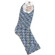 Skarpetki bukla - niebieski melanż