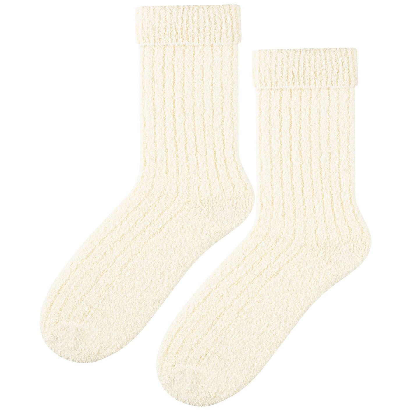 Skarpetki bukla - ecru