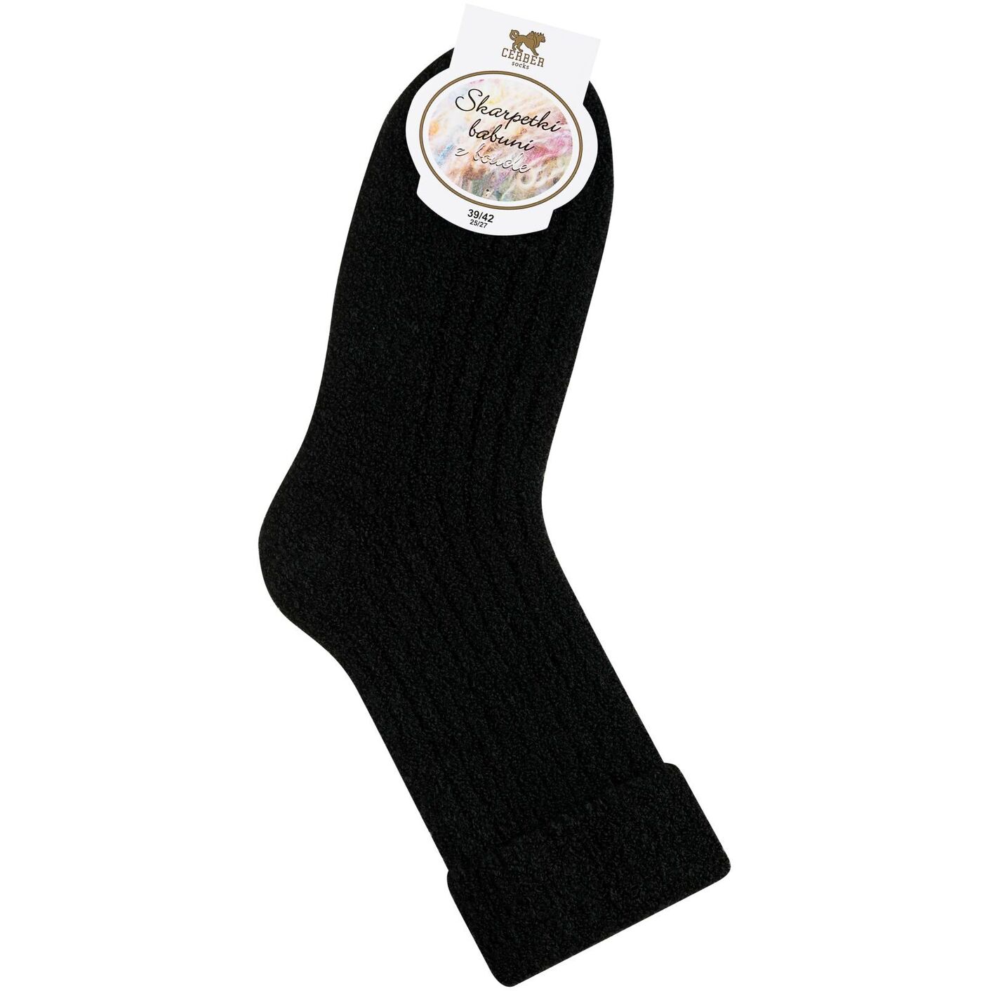 Skarpetki bukla - czarny