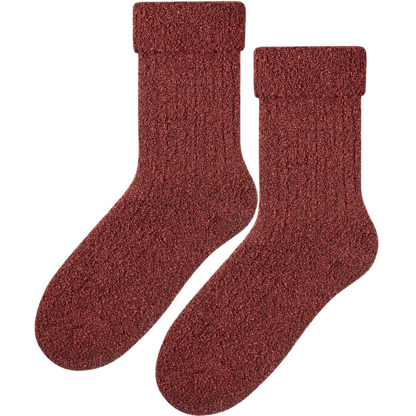 Skarpetki bukla - ceglany