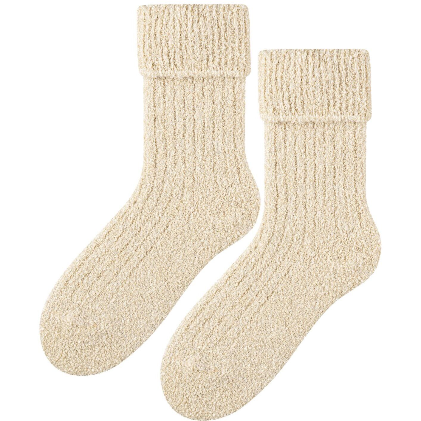 Skarpetki bukla - beż