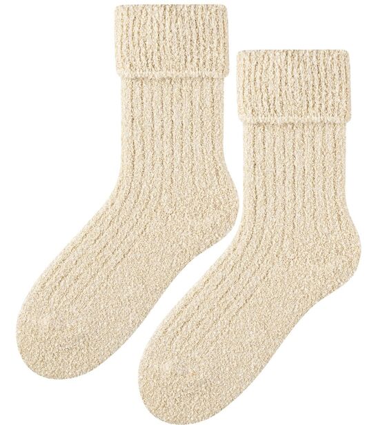 Skarpetki bukla - beż