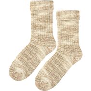 Skarpetki bukla - beżowy melanż