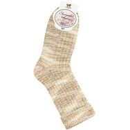 Skarpetki bukla - beżowy melanż