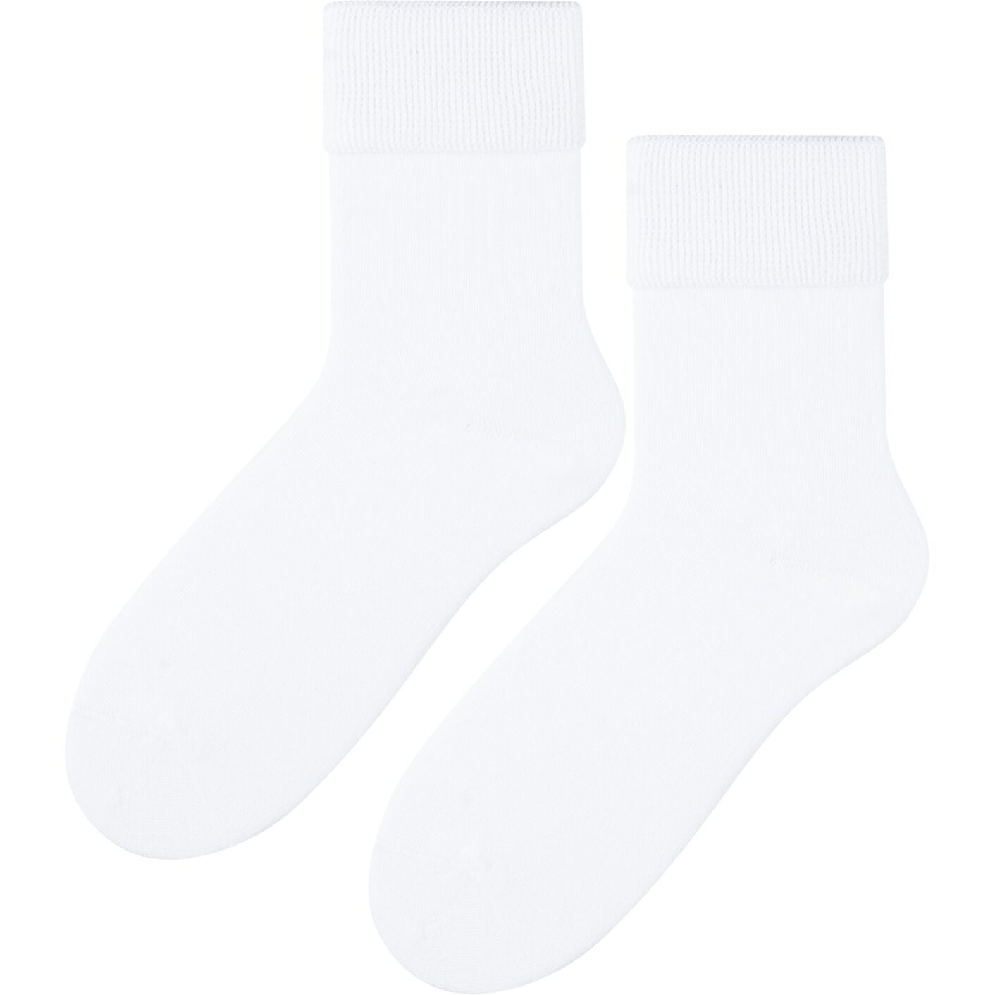 Skarpetki medyczne bezuciskowe frotte - białe