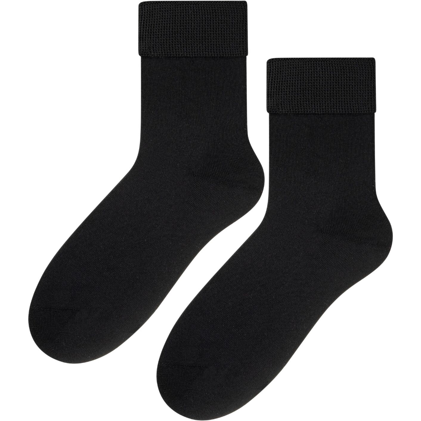 Skarpetki medyczne bezuciskowe frotte - czarne