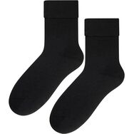 Czarne, bezuciskowe skarpetki medyczne z frotte