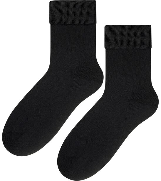 Skarpetki medyczne bezuciskowe frotte - czarne