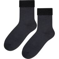 Grafitowe, bezuciskowe skarpetki medyczne z frotte