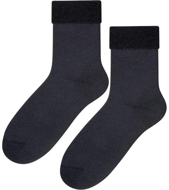 Skarpetki medyczne bezuciskowe frotte - grafit