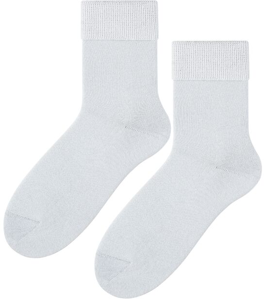 Skarpetki medyczne bezuciskowe frotte - popiel