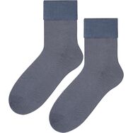 Skarpetki medyczne bezuciskowe frotte - szare