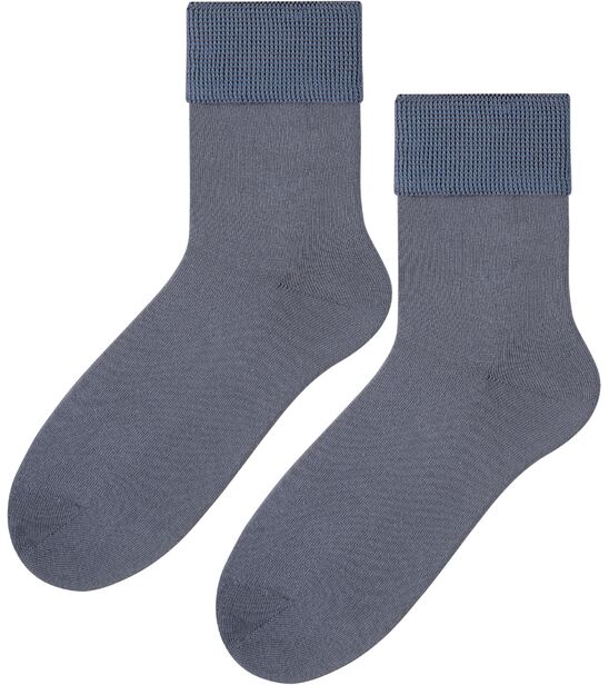 Skarpetki medyczne bezuciskowe frotte - szare