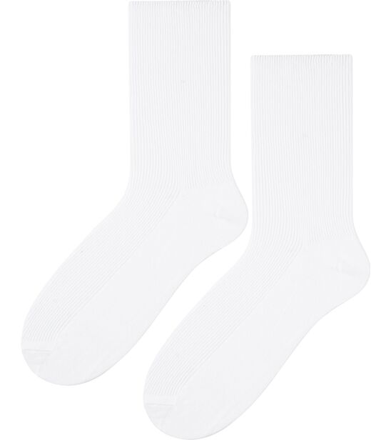 Skarpetki bezuciskowe medyczne profilaktyczne - białe