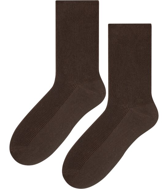 Skarpetki bezuciskowe medyczne profilaktyczne - brązowe