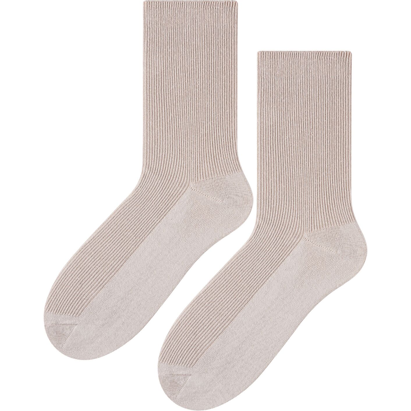 Skarpetki bezuciskowe medyczne profilaktyczne - szaro - beż