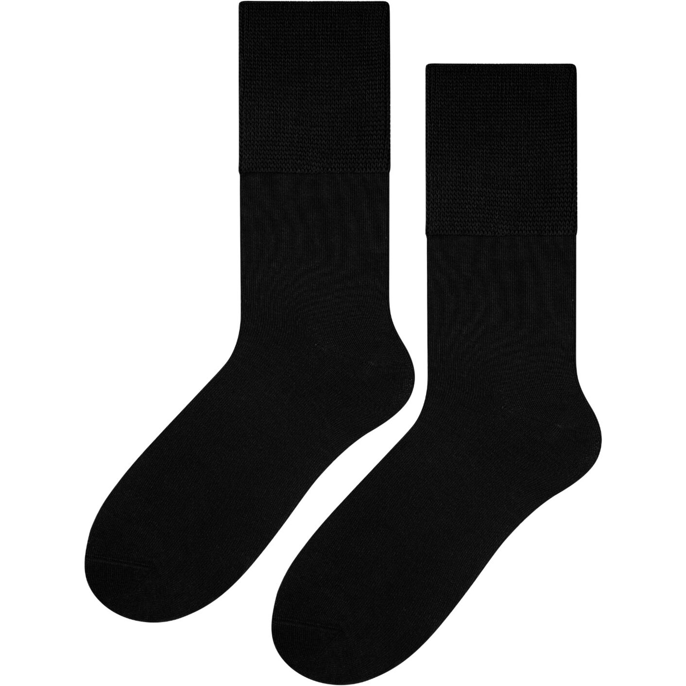 Skarpetki medyczne bezuciskowe bambus - czarne