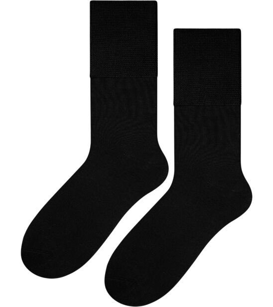 Skarpetki medyczne bezuciskowe bambus - czarne