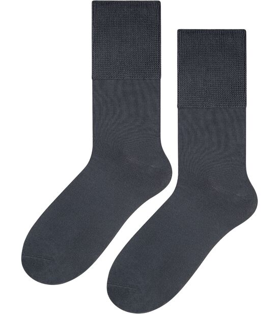 Skarpetki medyczne bezuciskowe bambus - grafit