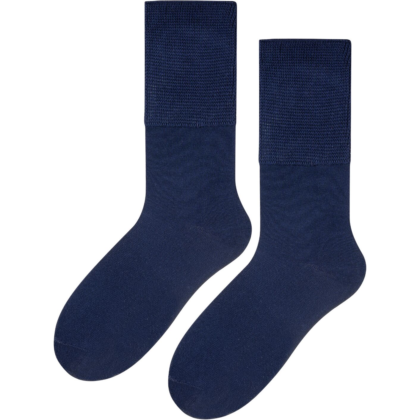 Skarpetki medyczne bezuciskowe bambus - granat