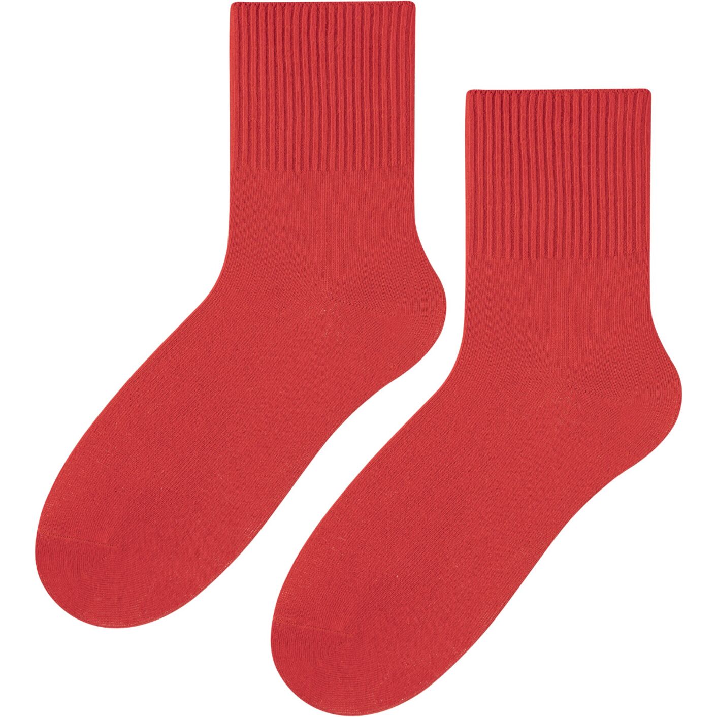 Skarpetki bezuciskowe - damskie - czerwień