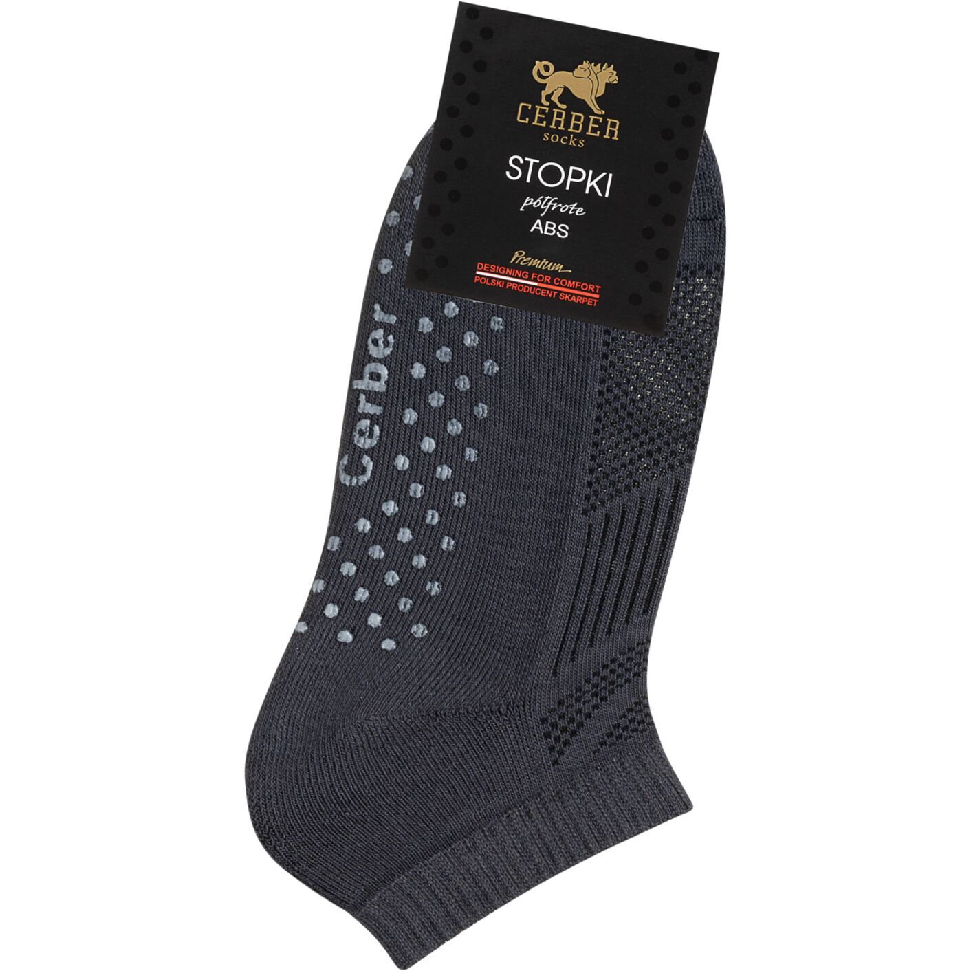 Skarpetki stopki antypoślizgowe - grafit