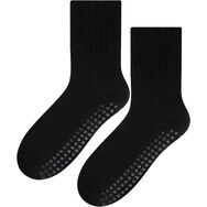 Damskie skarpetki antypoślizgowe, bezuciskowe - czarny
