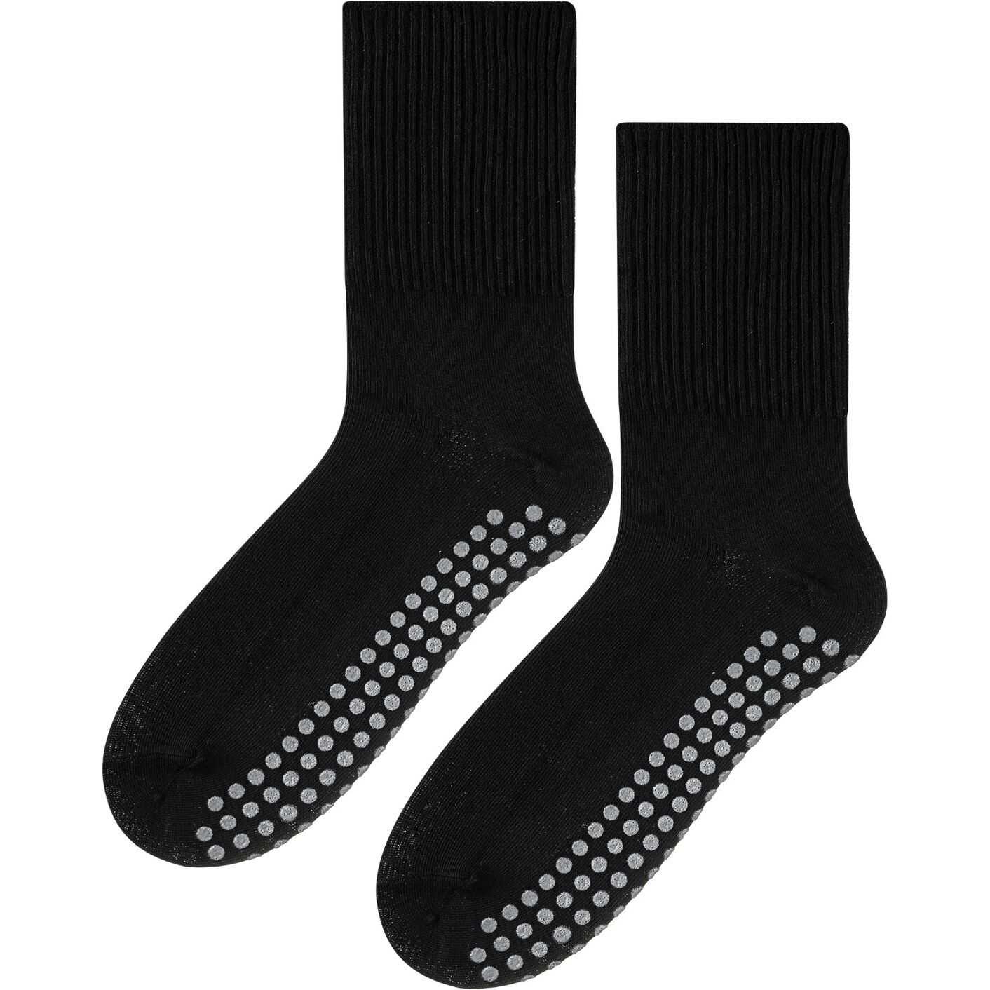 Męskie Skarpetki Antypoślizgowe Bezuciskowe - Czarny