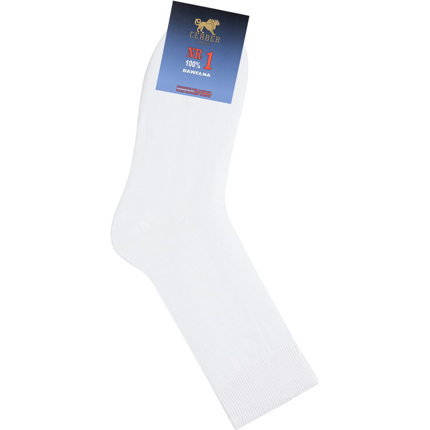 Skarpetki męskie 100% bawełna - białe