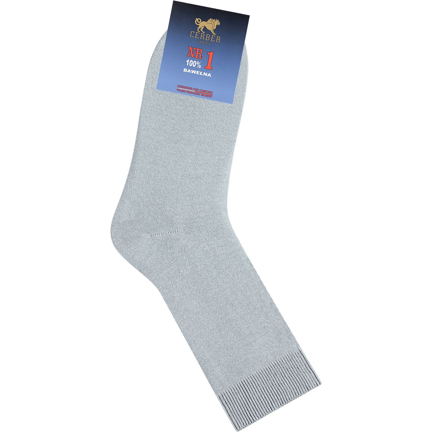 Skarpetki męskie 100% bawełna - jasno szary