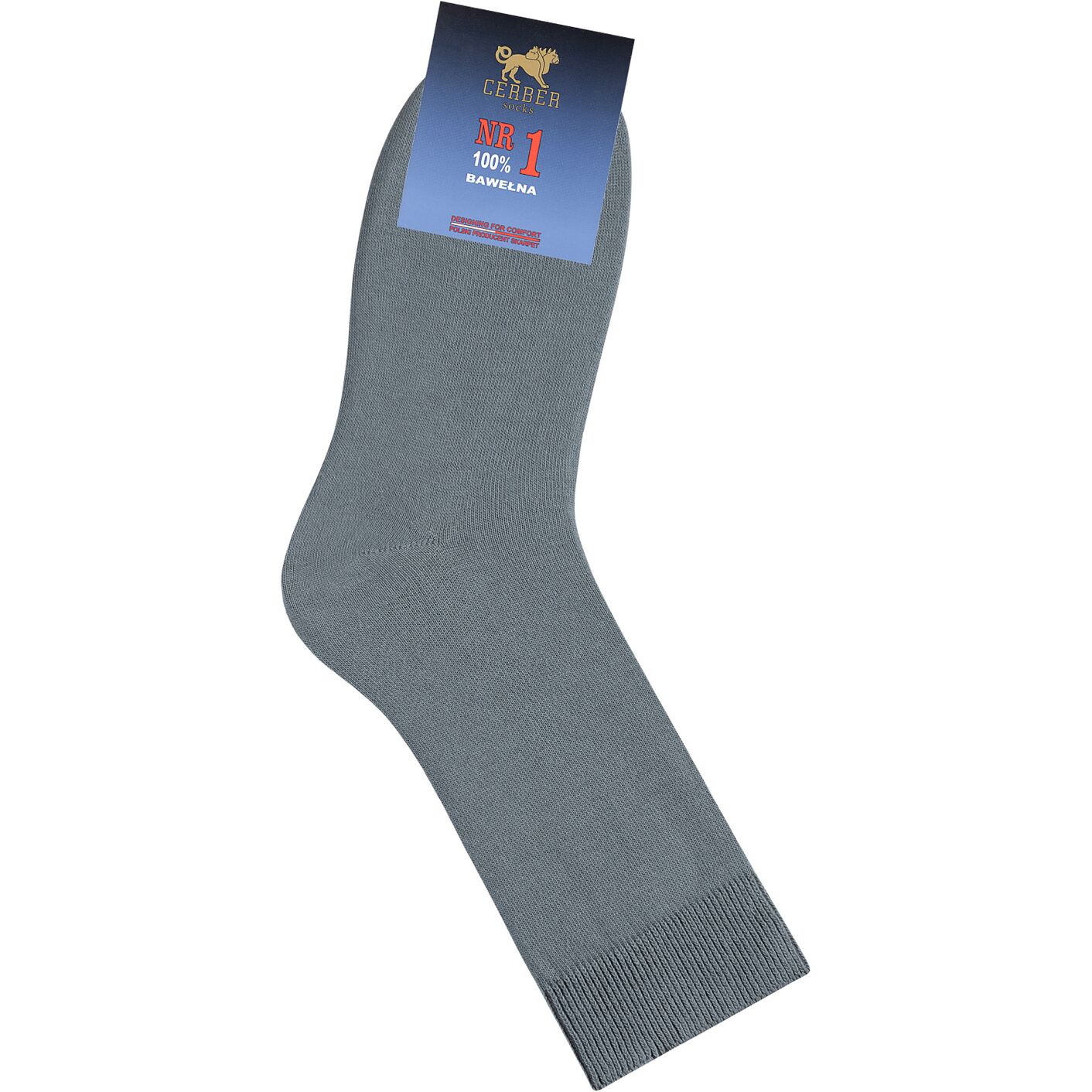 Skarpetki męskie 100% bawełna - ciemno szary