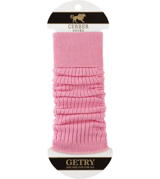 Getry bawełniane - różowe