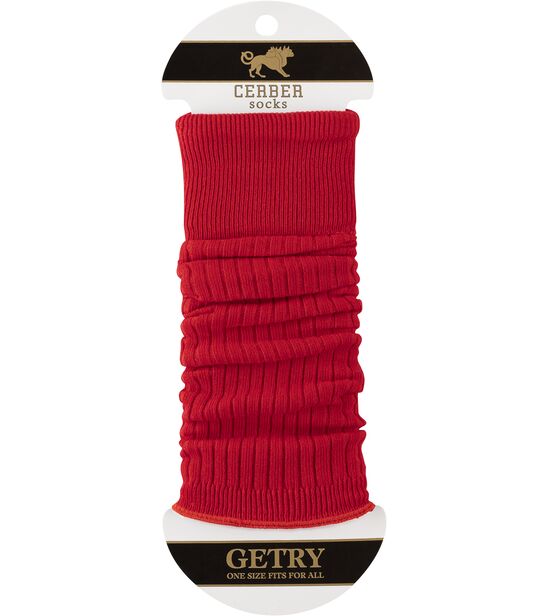 Getry bawełniane - czerwone