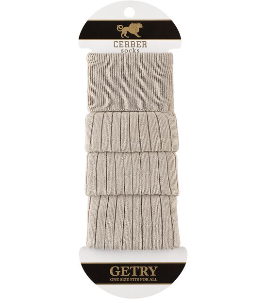 Getry bawełniane - beż