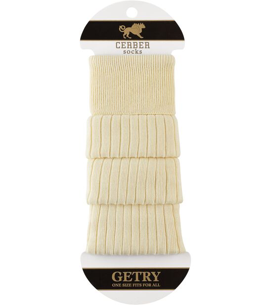 Getry bawełniane - ecru