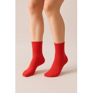 Skarpetki bezuciskowe - damskie - czerwień